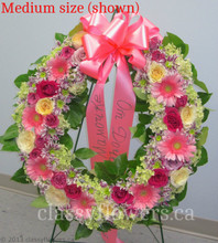 Medium size funeral standing wreath