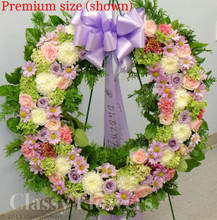 Premium size standing wreath 