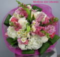 Round Bouquet With Mixed Pastel Flowers