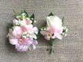 Corsage And Boutonniere Set For Prom With Roses And Orchids