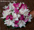 Purple Mini Calla Lilies And Orchids Bridal Bouquet
