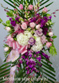  Standing Spray With Purple  Flowers And Orchids