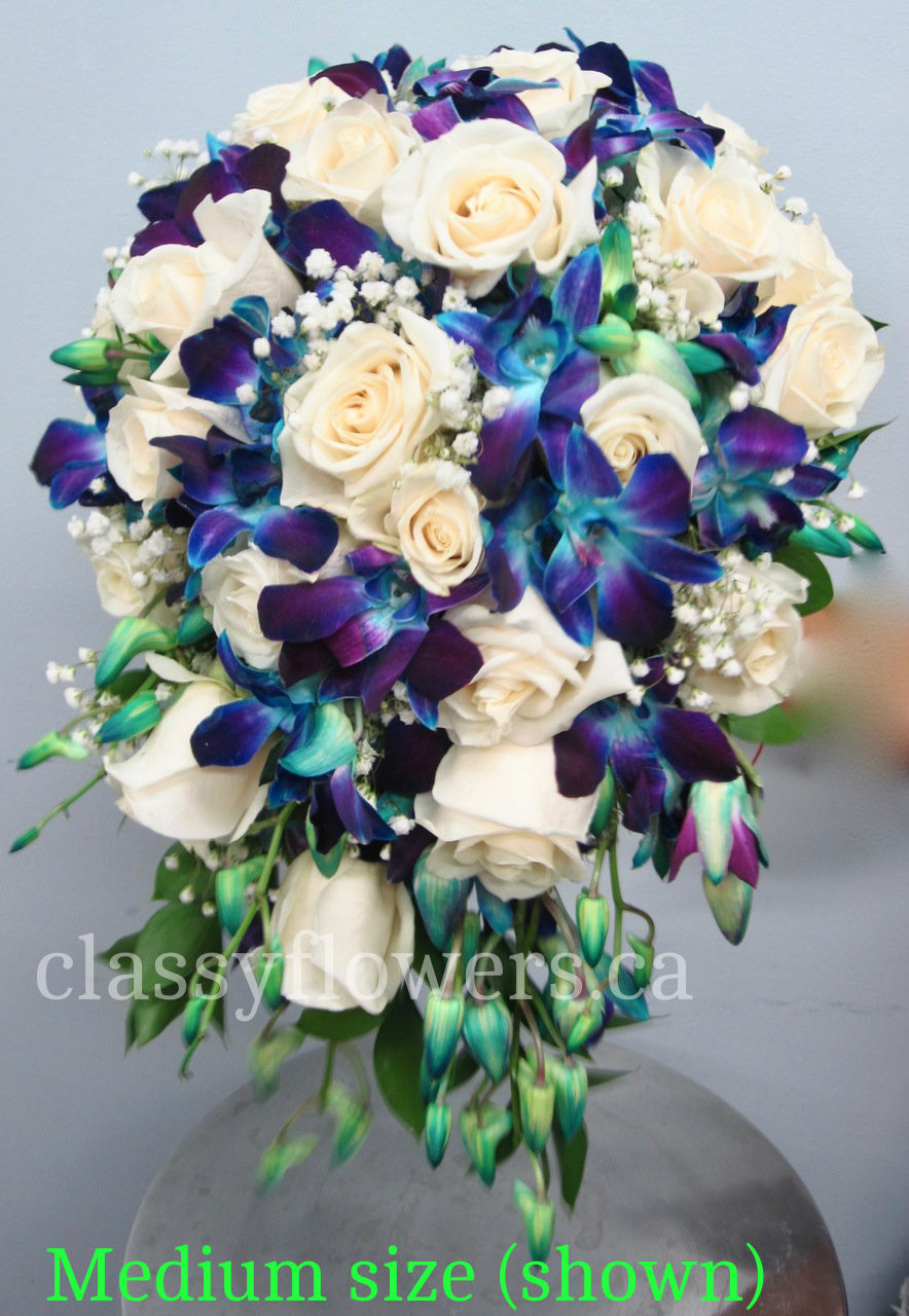 cascading bridal bouquet