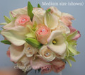 Bridal Bouquet With Mini Calla Lilies And Roses