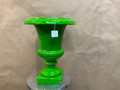 Green fibreglass flower urn
