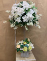  Artificial flowers tall table centerpiece