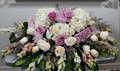 Casket Spray  With Mixed Pastel Flowers 