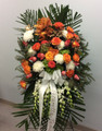 Standard Standing Spray With Mixed Fall  Flowers 