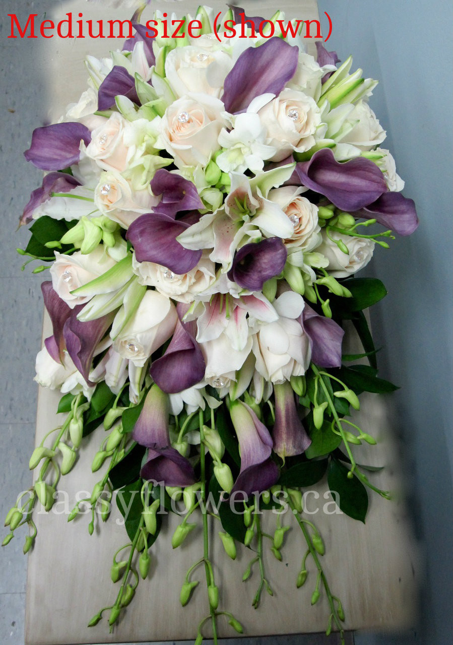 Calla Lily And Orchid Bridal Bouquet