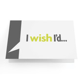 Business Greeting Cards "I Wish I'd..." - Pack of 10 