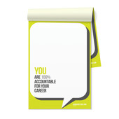 Inspirational Notepads - You are 100% Accountable for Your Career