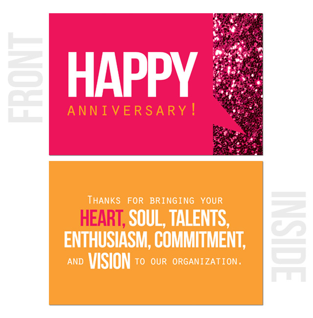 happy work anniversary cards