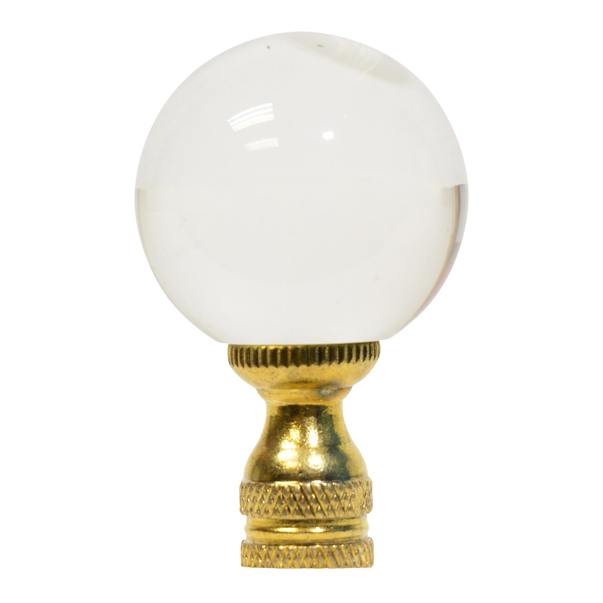 Clear Crystal Ball Lamp Finial