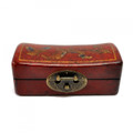 Leather Butterfly Pillow Box Red