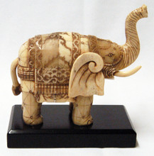 Elephant carved on Ox Bone