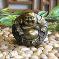 3" Bronze Happy Buddha