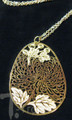 Chrysanthemum Laser Cut Gold Necklace