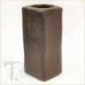 Dark Rust Rectangular Japanese Vase