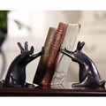 Rabbit Pushing Books Bookends