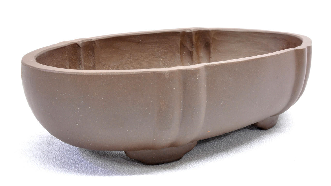 Purple Clay  Oval Bonsai  Pot  6 5x3 5x1 5in