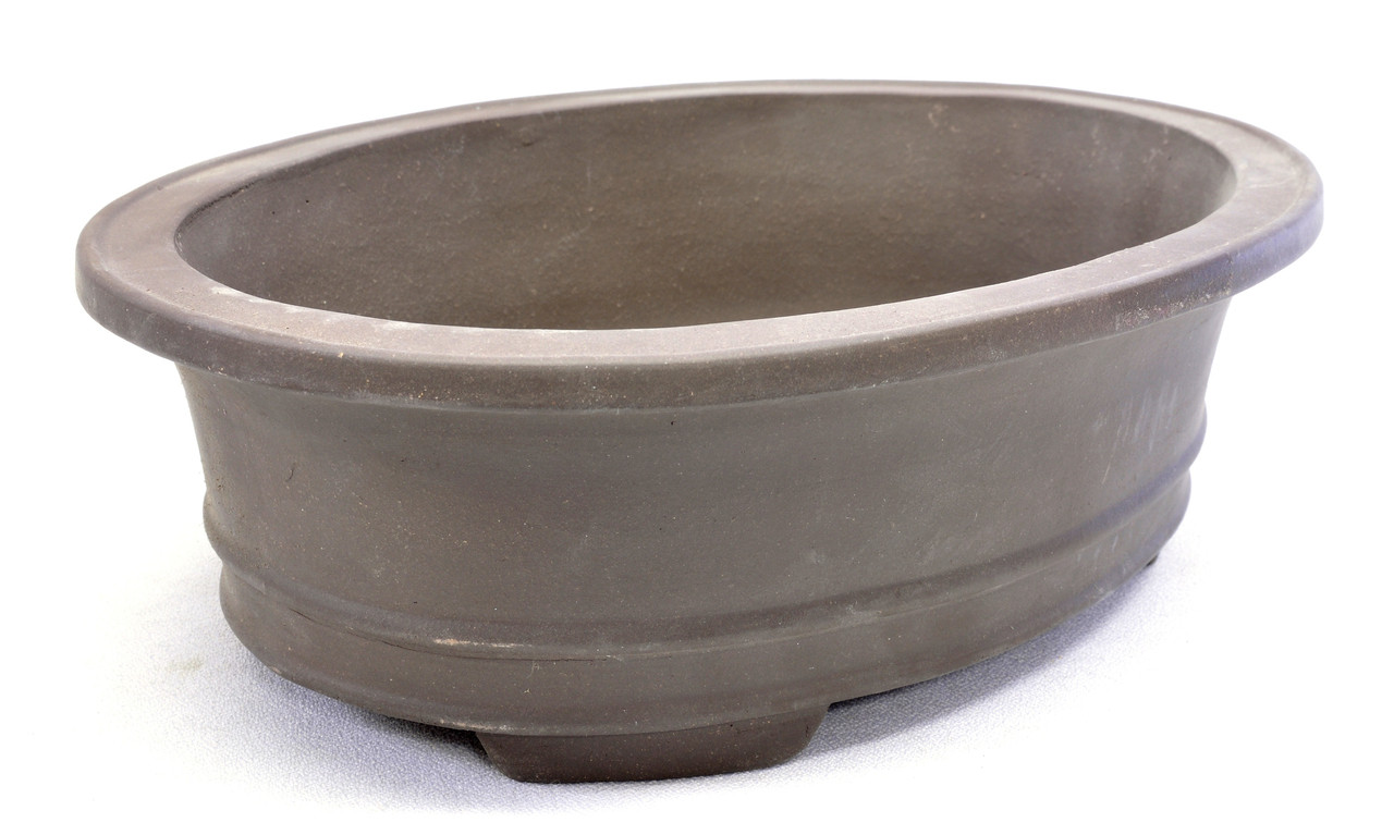 Purple Clay  Oval Bonsai  Pot  9 5X7 5X3in