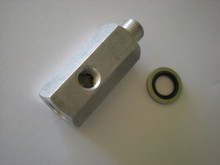 Oil Pressure T-Piece and washer shown separated