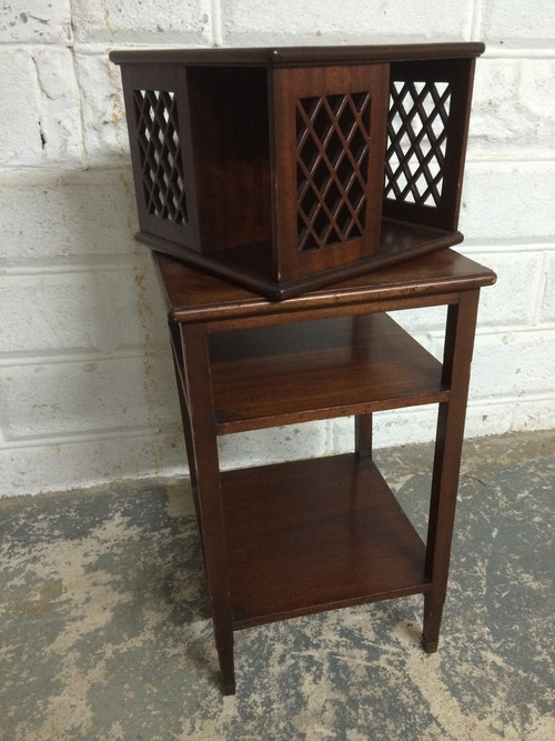 Antique Mahogany Carousel End Table - Forgotten Furniture