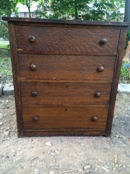 Antique Tiger Oak 4 Drawer Dresser Forgotten Furniture
