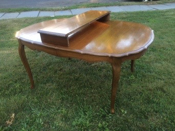 1962 Cherry French Provincial Dining Table By Thomasville Forgotten Furniture