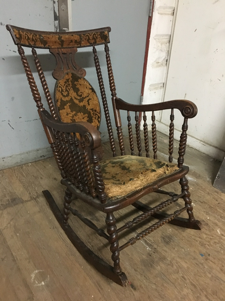 antique rocker glider