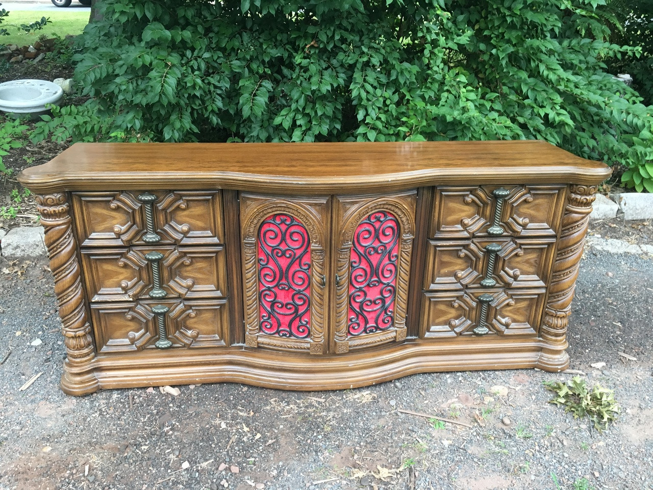 Vintage Mediterranean 9 Drawer Dresser - Forgotten Furniture Mediterranean patio furniture ,patio designs ,mediterranean outdoor furniture ,patio design ideas.