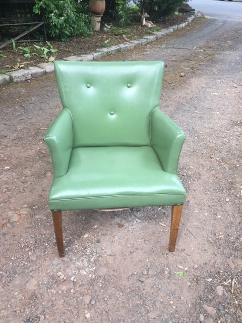 Green Mid Century Modern Arm Chair Forgotten Furniture
