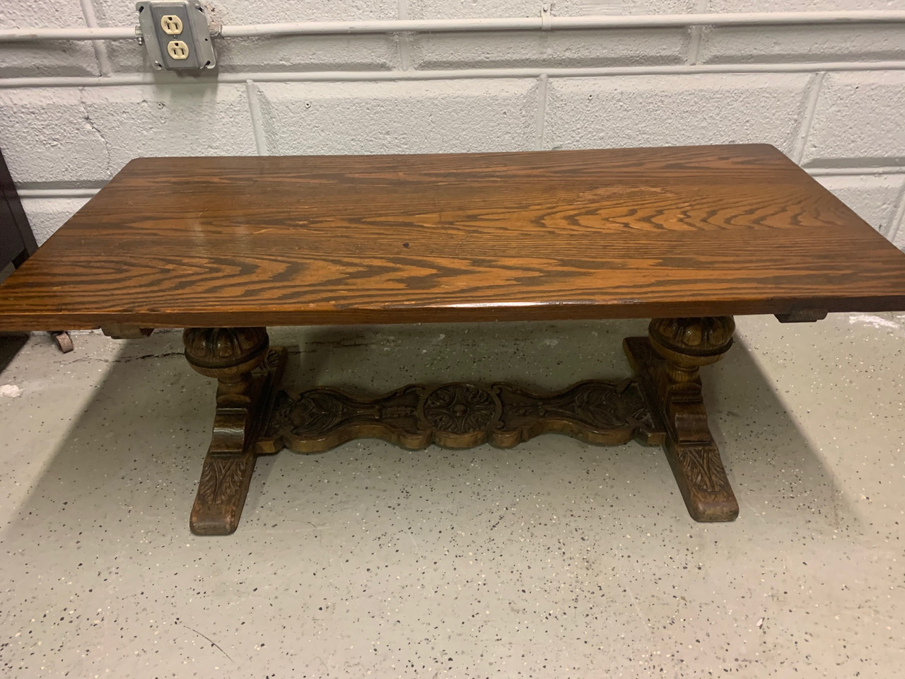 Antique Solid Oak Coffee Table Forgotten Furniture
