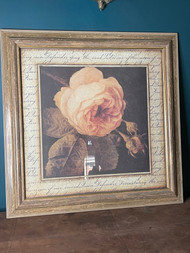 Robert grace framed poetry rose print