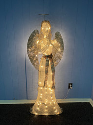 60-in Angel Christmas Holiday Light Display with Clear Incandescent Lights