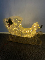 LED Christmas holiday Santa Sled
