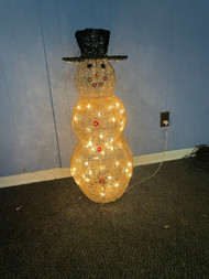 37” wireframe Christmas Holiday snowman