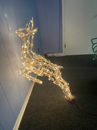 Flying wire-framed Christmas Holiday reindeer
