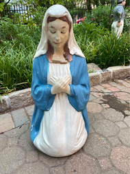 Vintage Christmas nativity set scene blow mold Mary by Empire