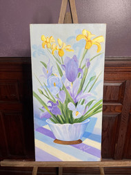 Spring on canvas By M. Moore 12x24