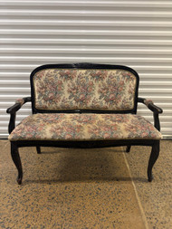 Vintage French needlepoint settee