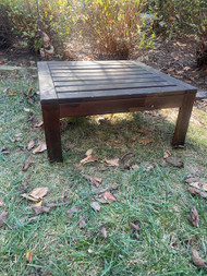 Teak square patio ottoman