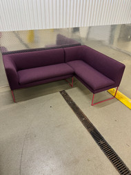 Vintage custom modern purple purple wool sofa sectional by by COR