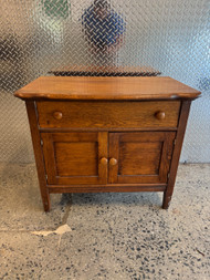 Antique oak washstand dresser server