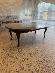 Vintage Queen Ann cherry drop leaf coffee table by Ethan Allen