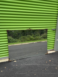 Vintage gold French 60x40 beveled mirror