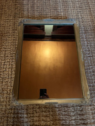 Vintage French gold framed medicine cabinet