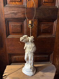 Vintage English French style plaster table lamp