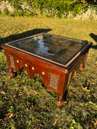 Antique Early 20th-Century Moroccan Mother-Of-Pearl Inlaid coffee table