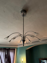 Modern chrome chandelier